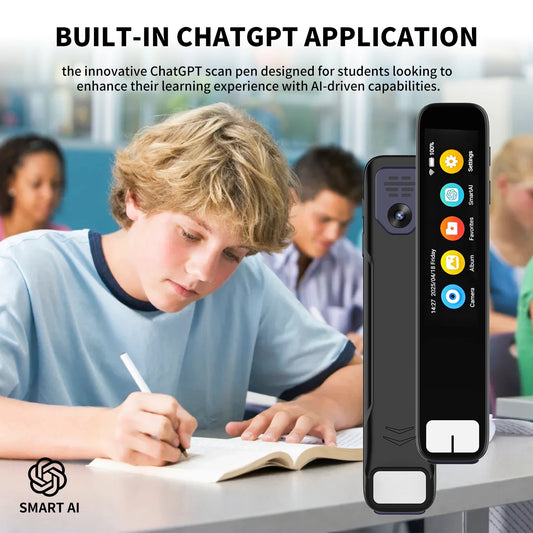 2025Smart Electronic Pocket AI GPT Voice Translator Pen Multilingual Instant Translation Innovative ChatGPT Scan Pen for Student